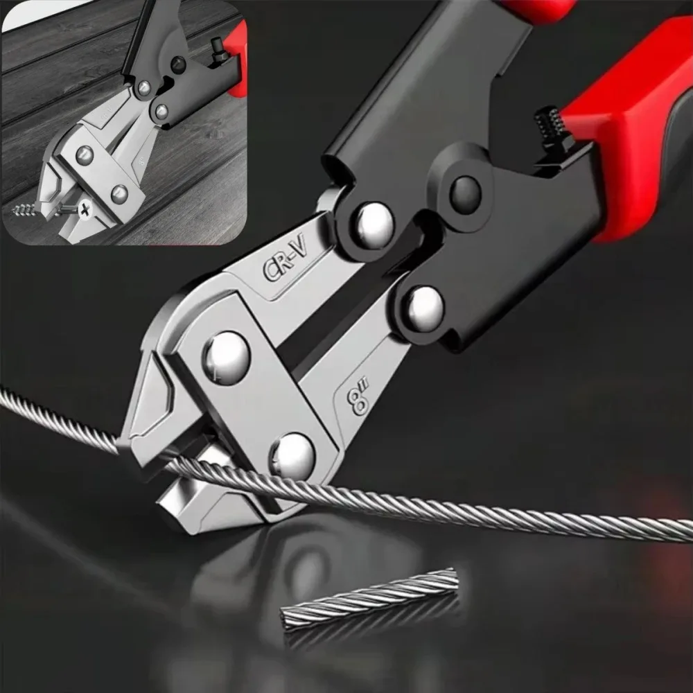 

Сталь ванадиевого сплава, быстрый, острый, экономичный инструмент для резки стали, 1 шт., мини-болторез, кусачки, хром