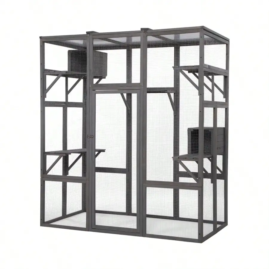 Extra Large Cat Cage - Gray-XY330992