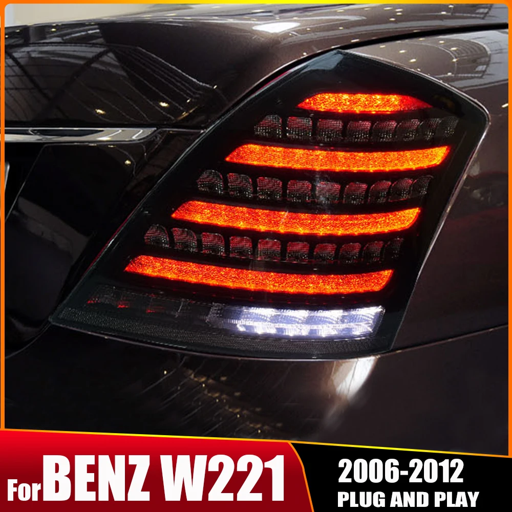 Car Rear Combination LED Taillight Left Right for MERCEDES-BENZ S-CLASS W221 2006-2013 Brake Light Turn Signal Light 2218201464