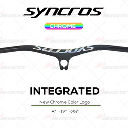 SYNCROS Carbon Fiber Mountain Integrated MTB Handlebar, Chrome Style, 30-110mm, FRASER IC SL, 8 -17 -25 Degree