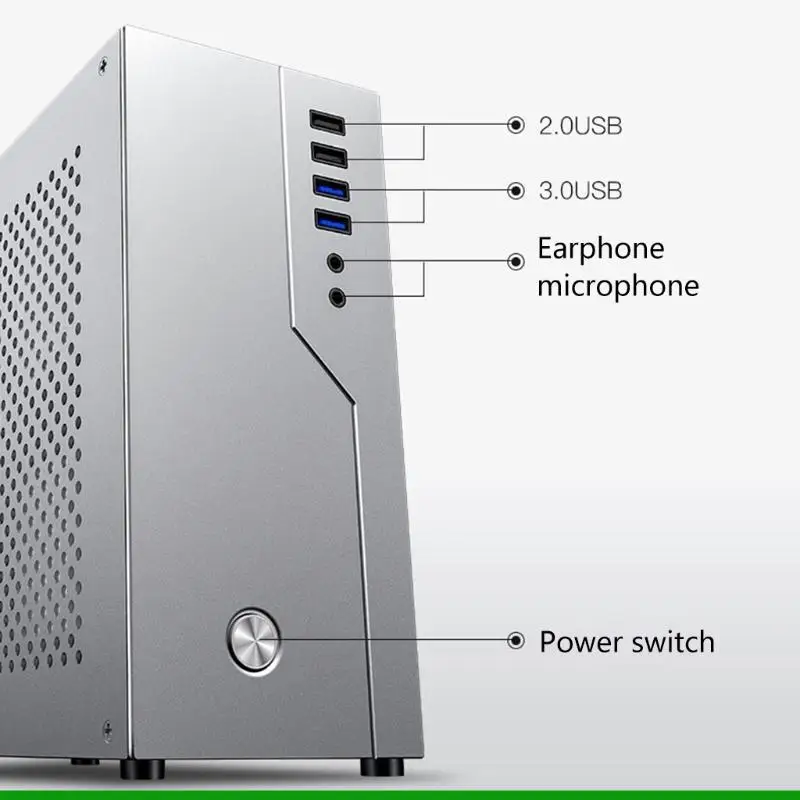 U55C Aluminum Mini ITX Micro для Case Theatre Персональный компьютер Microserver Host CHAS