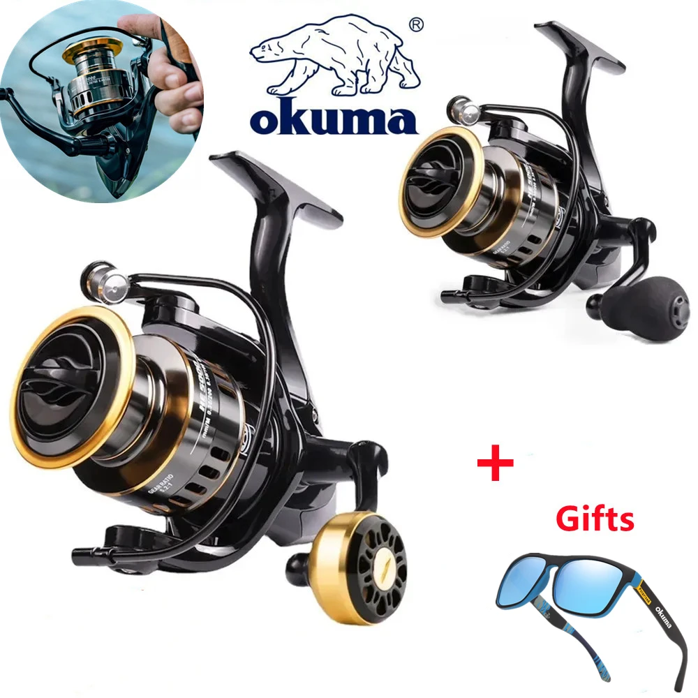 Okuma NEW Fishing Reel Spinning Reel Metal Reel Cup 12KG Max Drag Power Spinning Wheel High Speed Adapt to Any Water Body