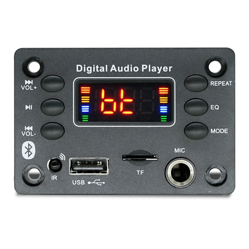 ممتاز-واجهة الميكروفون بلوتوث Mp3 فك مجلس مكبر للصوت مجلس 2X25 واط وحدة بلوتوث أجزاء صوت السيارة الملحقات