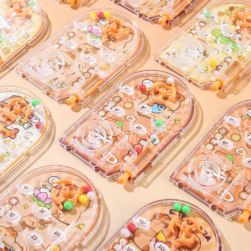 8Pcs Cartoon Tier Capybara Schießen Flipper Rolling Bead Ball Labyrinth Spielzeug für Kinder Geburtstag Party Favors Kindergarten Preis – Detail 8