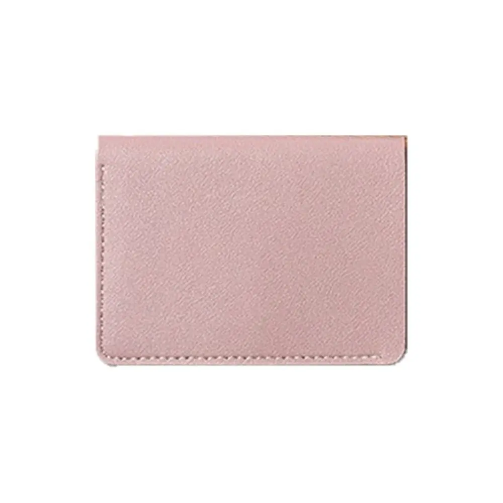 

Portable Korean Style Solid Color Card Bag Multi Pouch PU Mini Wallet Thin Wallet Coin Purse Snap Button Coin Purse Outdoor