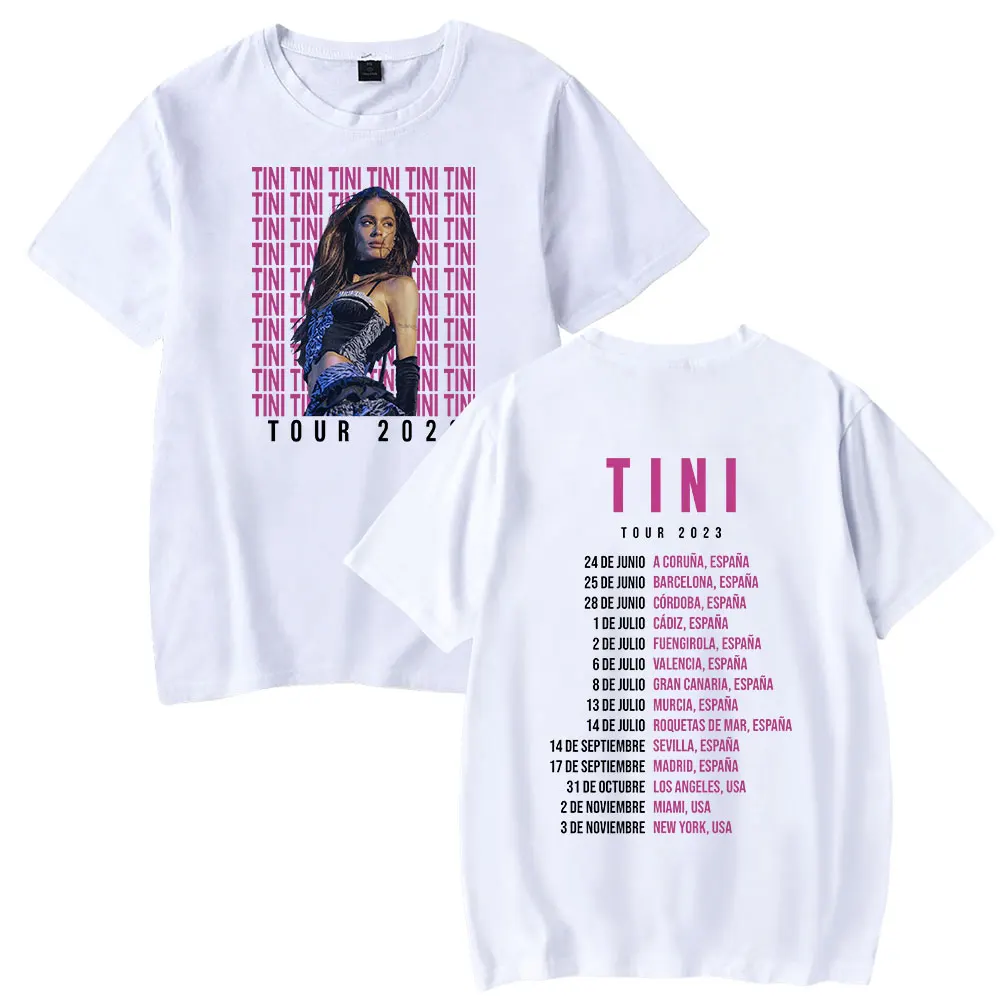 Tini Tour 2023 T-shirt Tini Stoessel Merch Unisex Crewneck Short Sleeve Tee Men Women T-shirt Fashion Clothes