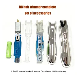 Professional Hair Clipper Andis D8 Trimmer 7200rpm Motor Battery Blade Head Motherboard Case Trimmer Full Set of Accessories