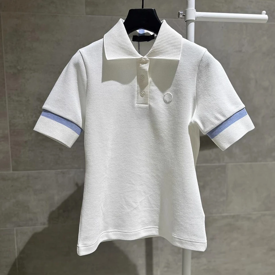 

New Summer Golf Clothing Women's Turtleneck Outdoor Sports Casual Golf T Shirt Quick-drying Tennis Golf Wear