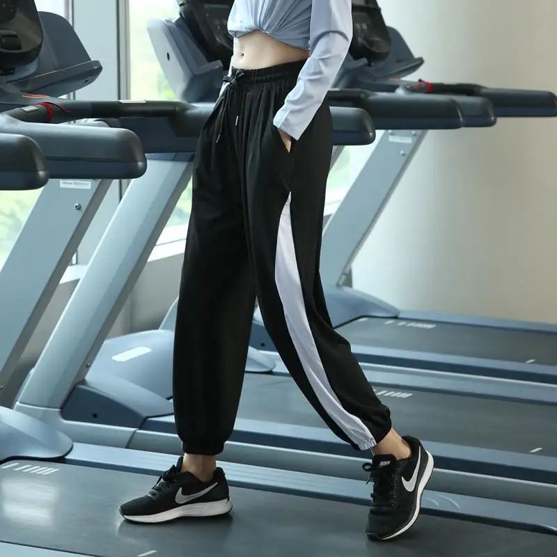 

Женская спортивная юбка большого размера с высокой талией Qui Dry для бега и спортзала, свободные брюки из полиэстера, осенний сезон