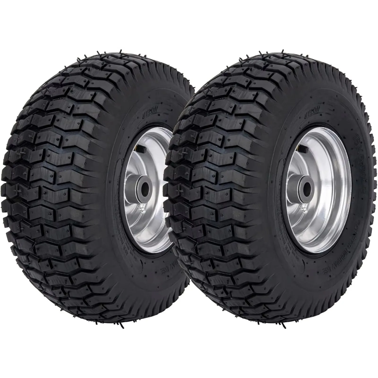 US  15 x 6.00-6 Tire and Wheel Front Tire Compatible with John Deere Craftsman Husqvarna Lawn Mower Tires Riding Mowers Lawn