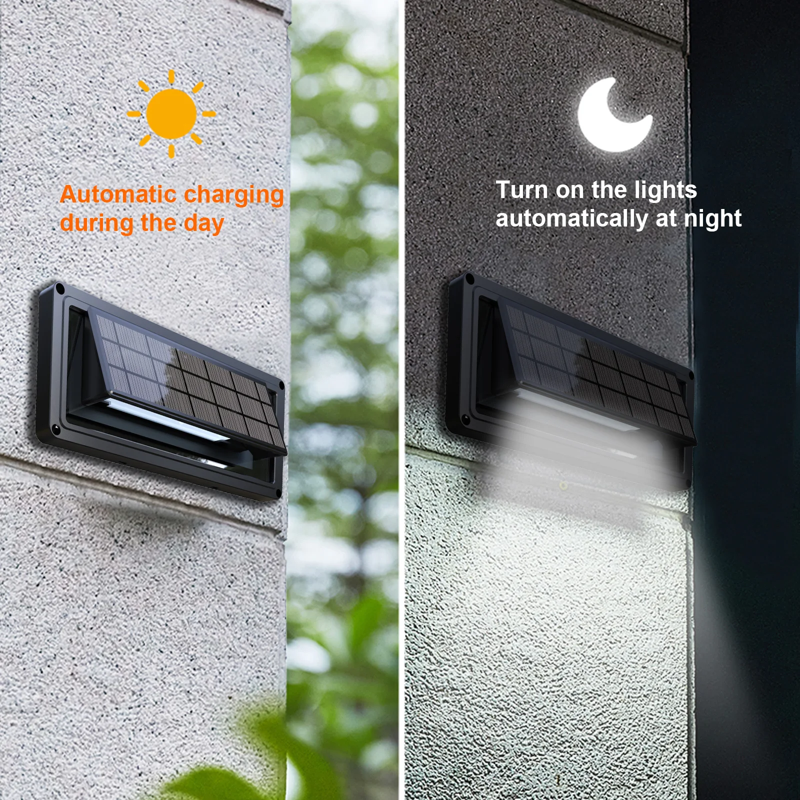 ACMESHINE Aluminum Alloy Solar Step Wall Led Light With Sound Sensor Garden Wall Led Light Landscape Lighting Path Garden Lamp