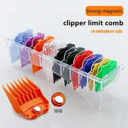 10PCS Limit Comb For Wahl Strong Magnetic Hair Clipper Cutting Guide Barber Trimmer Accessories Metal Clip Set Clipper Guard