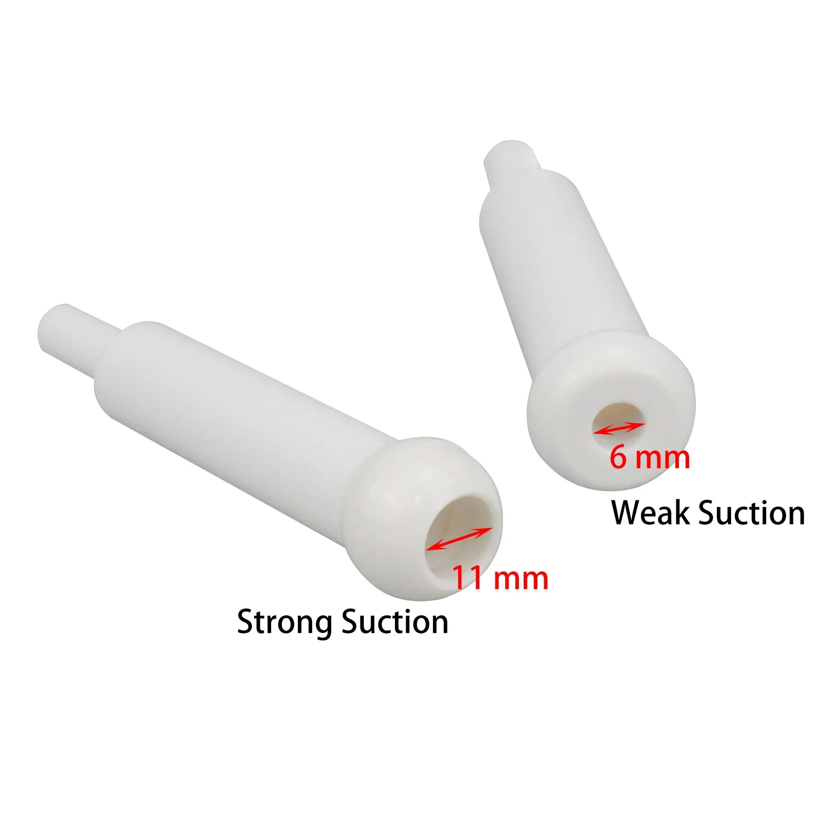 1/5 Pair Dental Suction Adapters Strong/Weak Converters 6mm 11mm for Oral Care Disposable Saliva Ejectors