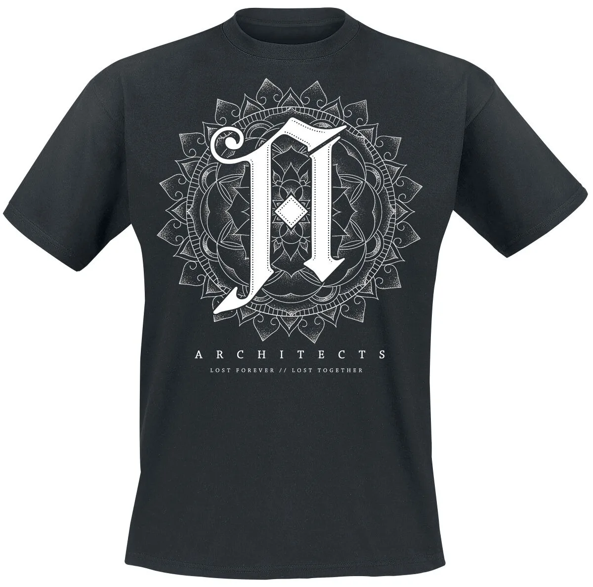 Camiseta Vintage con estampado de logotipo de Mandala A de Architects para hombre y mujer, ropa informal de algodón estilo Metalcore, camiseta Unisex