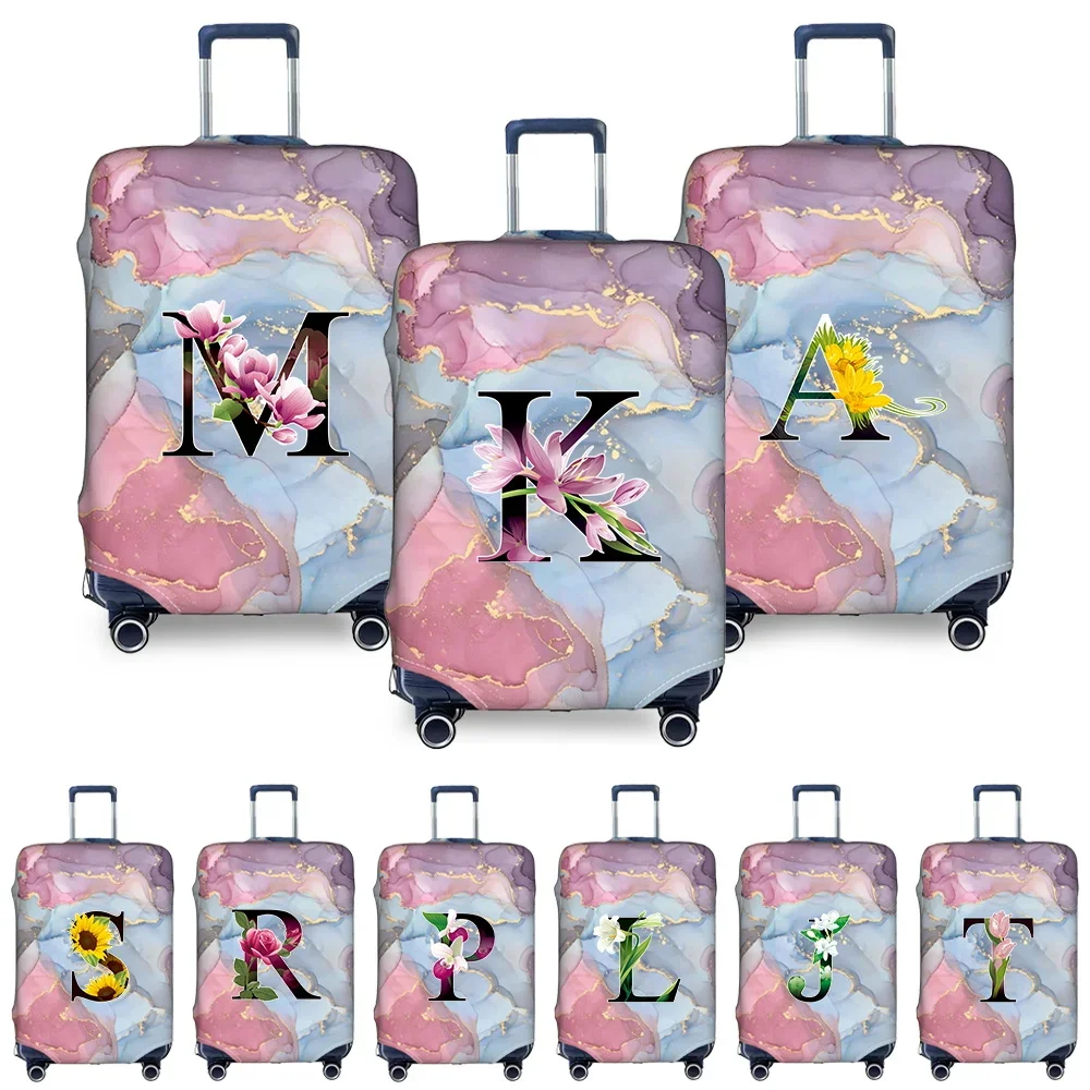 

Luggage Cover Stretch Fabric Suitcase Protector Baggage Dust Case Cover Suitable for18-32 Inch Suitcase Case Flower Color Series