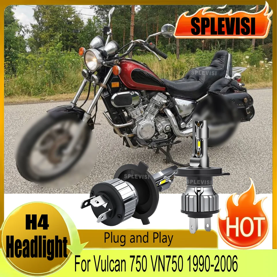 

LED h4 motorcycle headlight Easy Installation For Vulcan 750 VN750 1990 1991 1992 1993 1994 1995 1996 1997 1998 1999 2000-2006