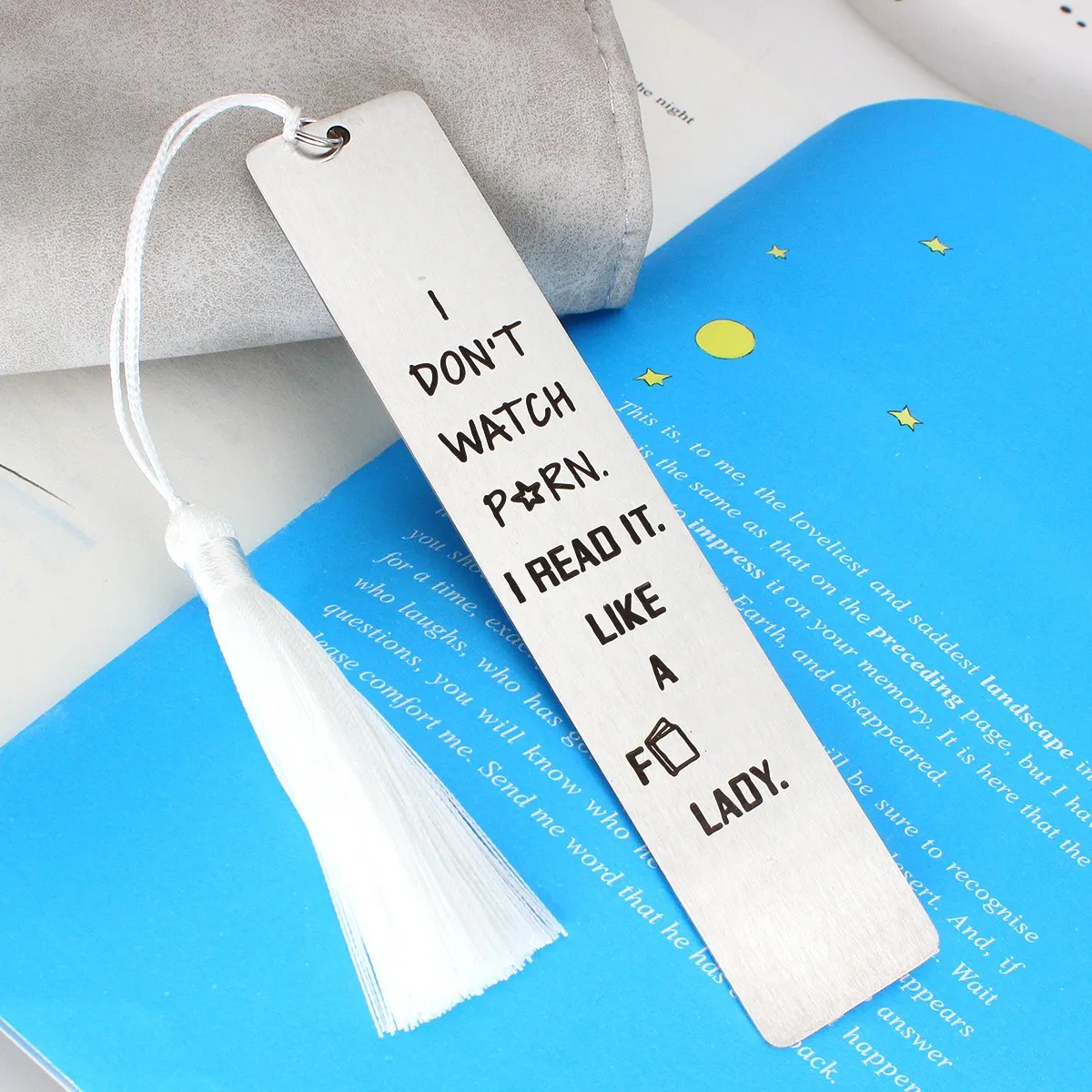 Stainless Steel Bookmarks for Book Lovers - Spicy Reading Presents for Female Friends and Book Clubs