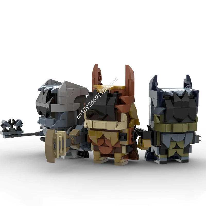 

520 шт. MOC бронированный Wayfinder Trio Kingdomss Hearts Birth от Sleep Brickheadz строительные блоки STEM развивающая рождественская игрушка в подарок