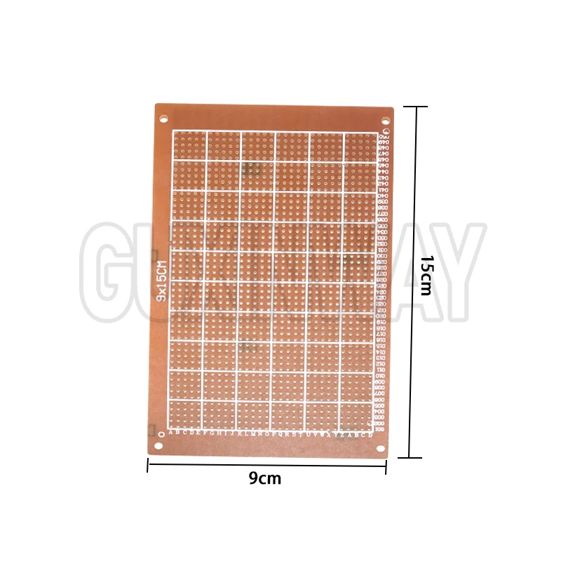 5pcs 9x15cm Universal PCB Board for Arduino Yellow Single Sided PCB Printed Circuit Board