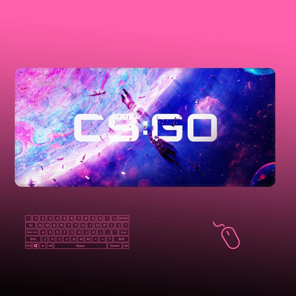 Counter-Strike Game Mouse Pad Gamer Large Rubber Art Gaming Mouse Pad Locking Edge Big Computer Mousepad Kawaii Laptop Desk Mat