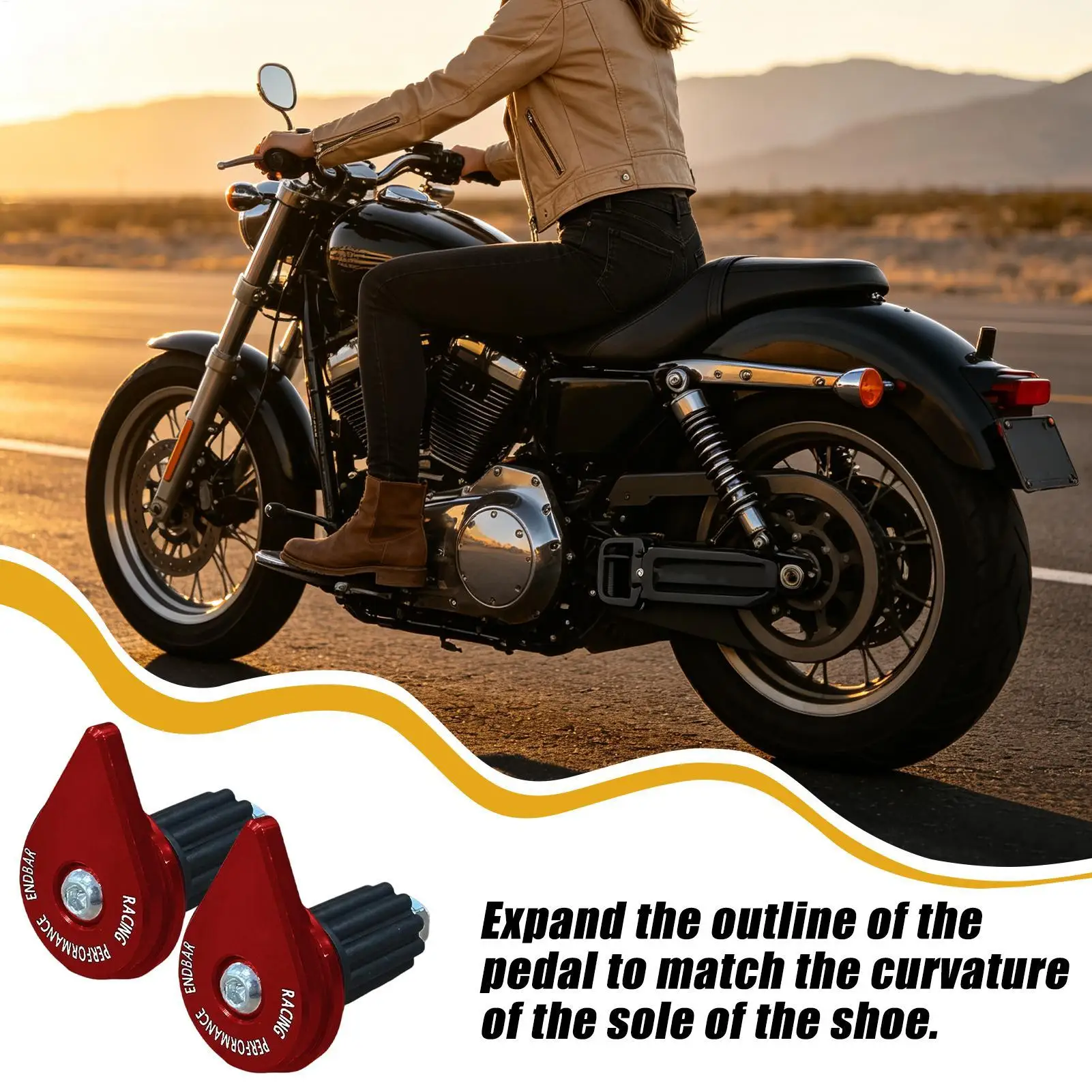Motorcycle Pegs Universal Widened Non-slip No-drill Aluminum Alloy Dirtbike Footrests Mounts Brackets for Garage Workshop Track