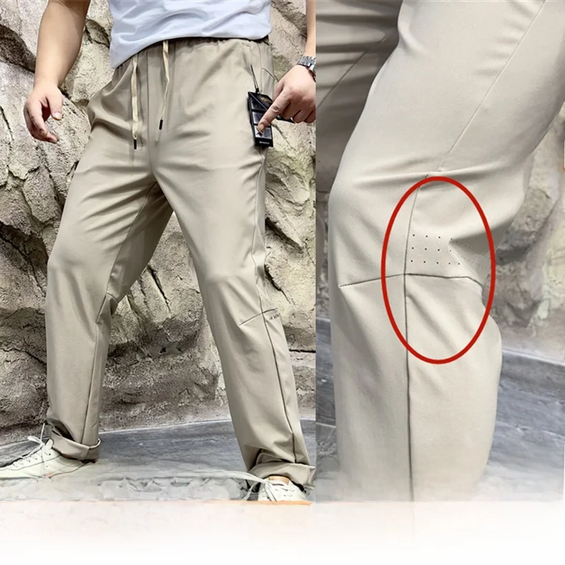 

Gobipriv ! Strongly Recommended! Lightweight Qui Dry Breathable Men's Straight Leg Casual Trousers Trendy Spring Sum...