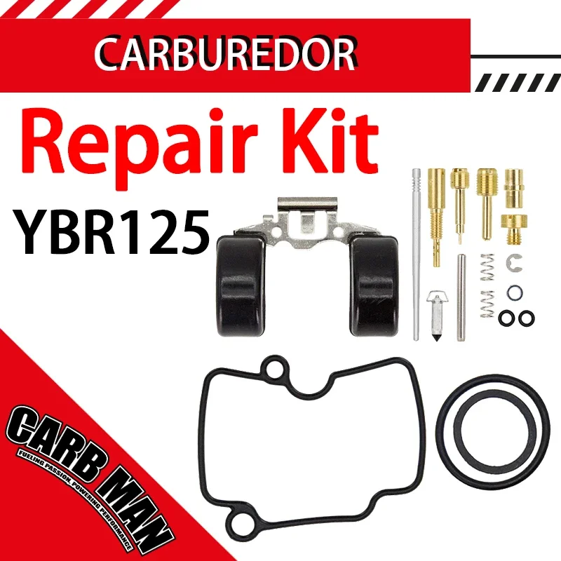 Motorcycle Carburetor Rebuild Repair Kit For Yamaha YBR125 YJM125 YB125 XTZ125 TW125 TW200 Tk250 2001-2017 Scooter Dirt Bike