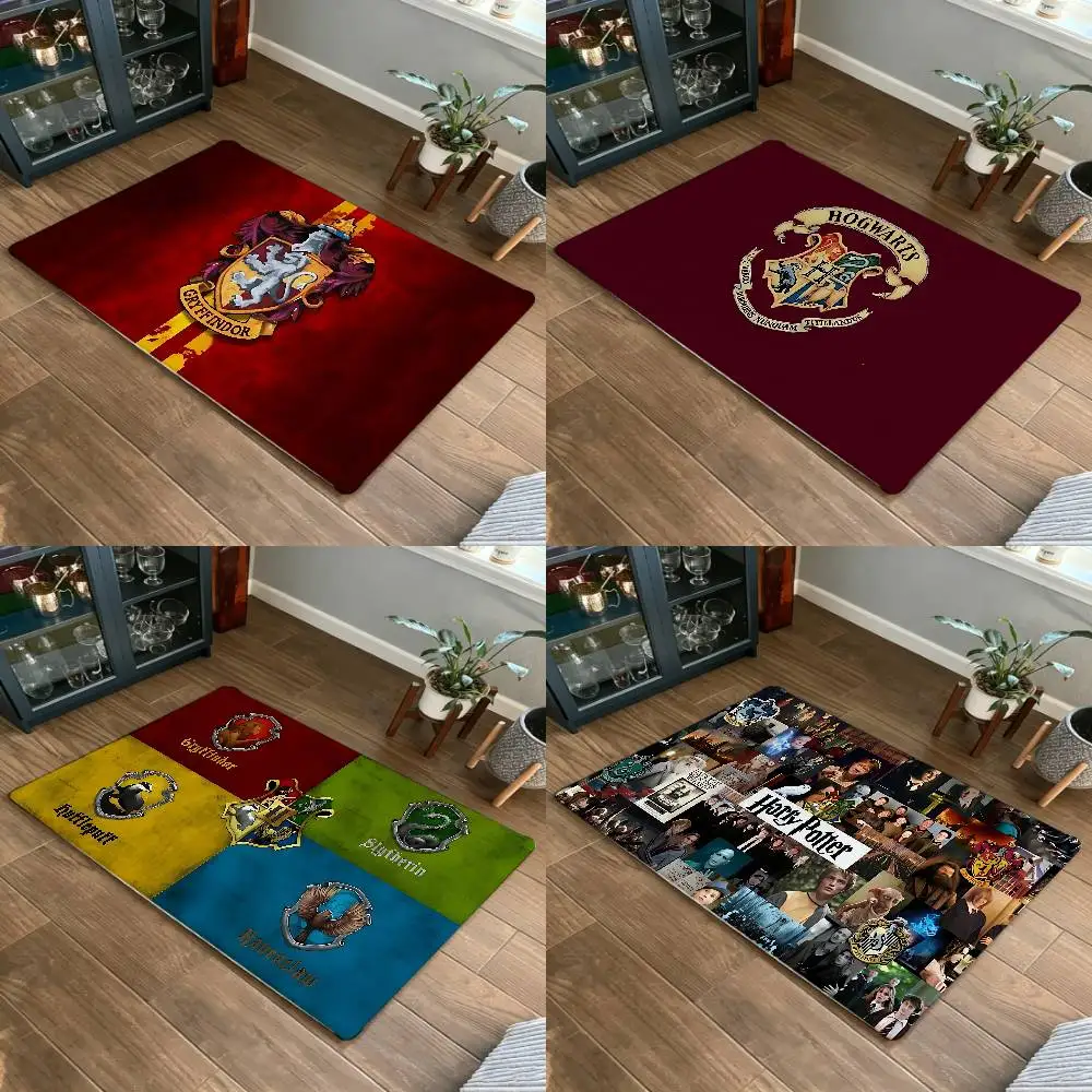 Alfombra de suelo estilo clásico de la película Harry Potter, suave, para dormitorio, lavandería, antideslizante, para el hogar.