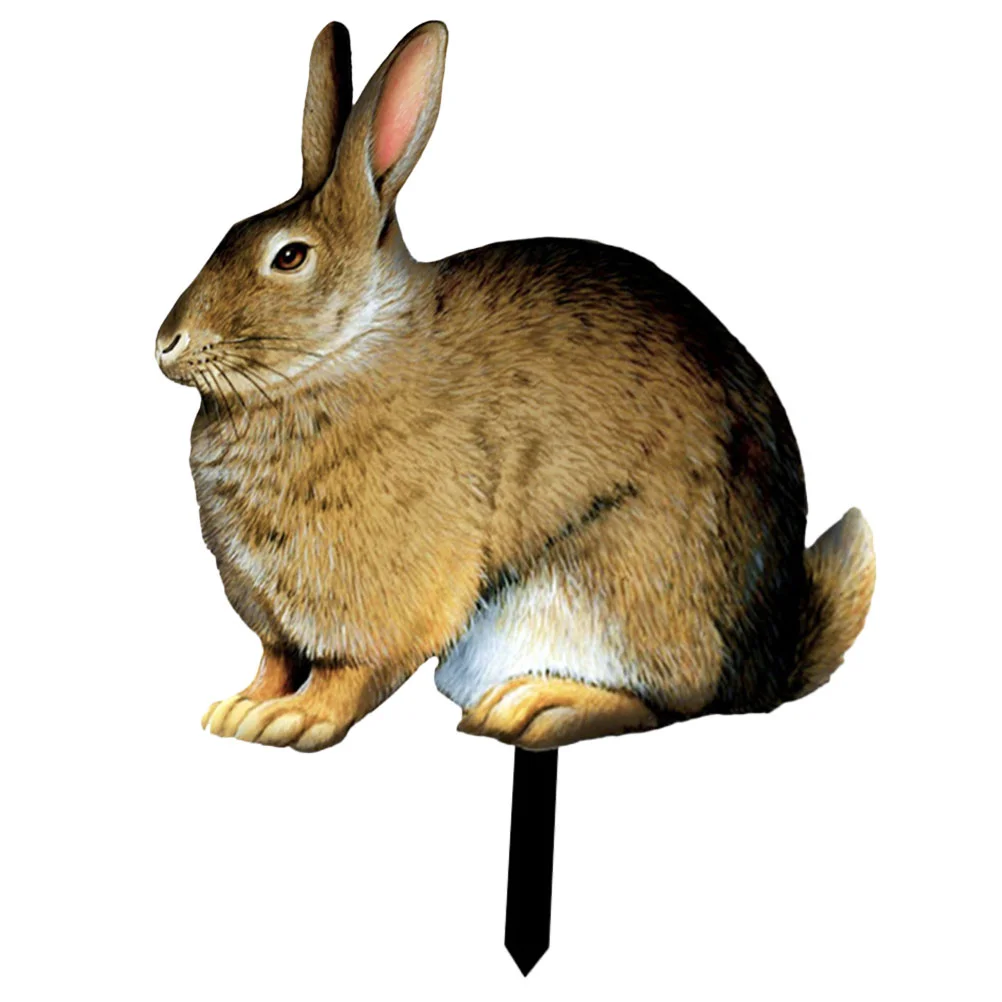 

Bunny Garden Decorations Decorative Inserts Animals Rabbit Stake The Sign Outdoor Acrylic Ornament