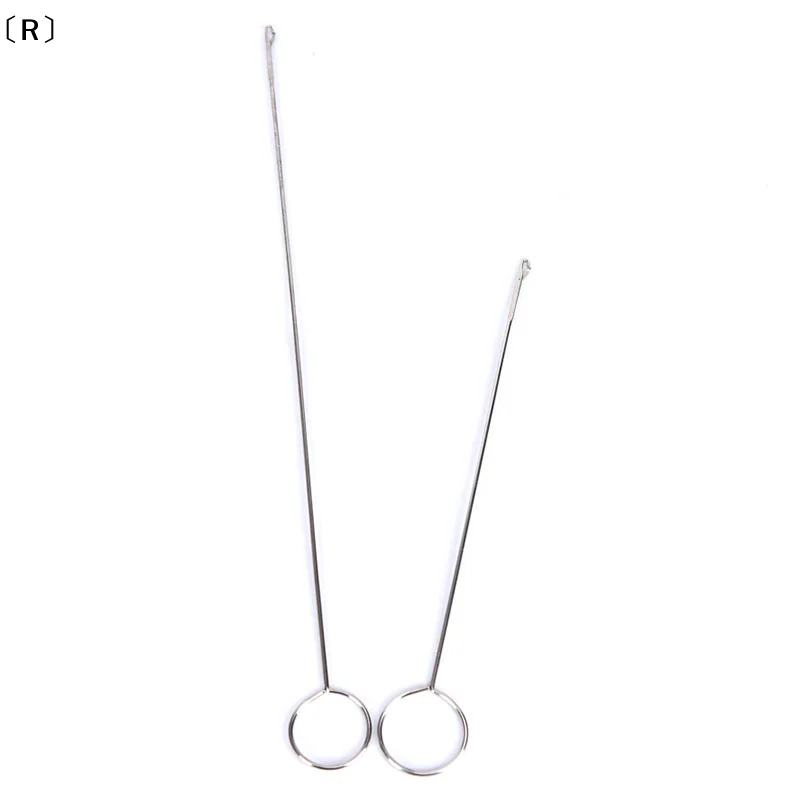 ieniaR SigurNa1PC/2 Stück Edelstahl-Nähschlaufen-Wenderhaken zum Drehen von Stoffrohre, Riemen, Riemen, Streifen für handgefertigte DIY-Nähwerkzeuge