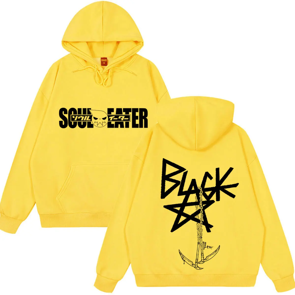 Japanese Anime Soul Eater Logo Funny Hoodie Men Women Clothing Fashion Harajuku Wear Oversized Casual Clothing Winter Streetwear