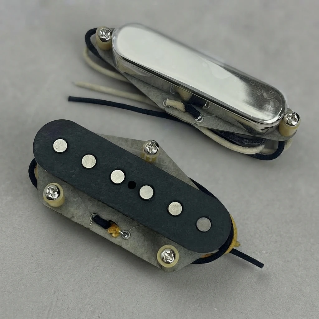 1964 Vintage TL Bridge Pickup, Alnico 3 Magnet, Flat Pole or Stagger Pole, Hot Classic Tone, with Mounting Screws for Guitars