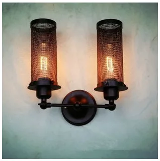 

Industrial Style Wall Lamps Iron Retro Metal Hollowing Wall Lamps American Bar Cafe Wall Decoration Ambient Lighting