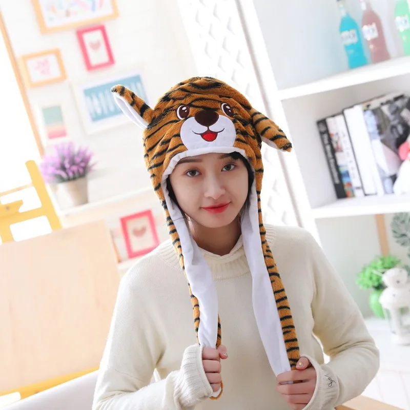 

Tiger Hat Cartoon Animal Headwear Funy Cute Festival Halloween Carnival Party Anime Cosplay Unisex