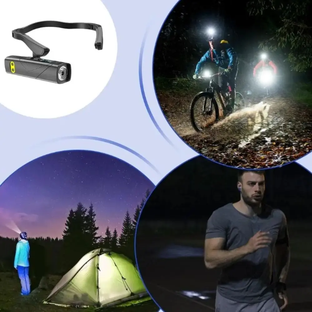 

5 Lighting Modes LED Headlight Super Bright High Brightness Motion Sensor Headlamp Waterproof Ultra Light Ear-Mounted Headlamp