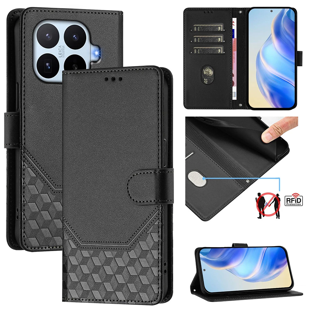 Für Xiaomi 17T Pro 5G 2026 RFID Leder-Textur Brieftaschenhülle für Xiaomi 18 Pro Max Luxus-Buchhülle Mi 17 Ultra 17T 17 T Funda