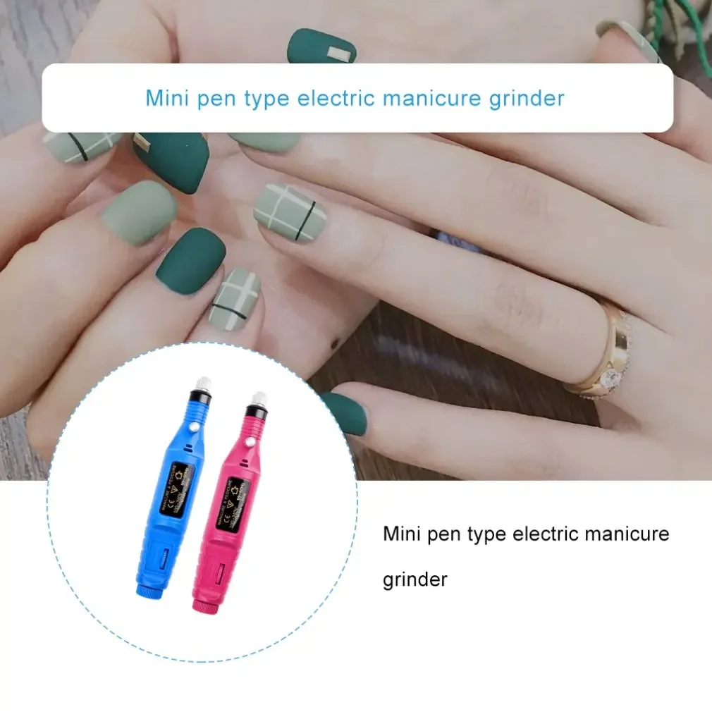 Electric Drill Nail File Acrylic Art Manicure Pedicure Portable Machine Kit Practical Durable