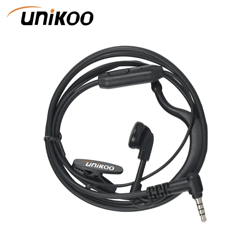 

UNIKOO Walkie Talkie Air Tube PTT Earpiece C160 3.5mm Single Needle Earphones