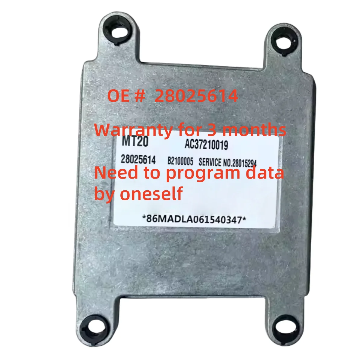 High quality 28025614  AC37210019  ECU Car Engine Computer Board ECU  for HaFei