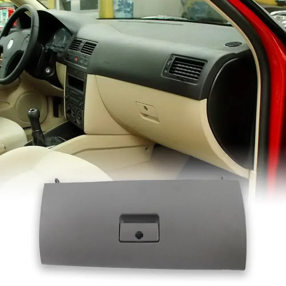 

Car Glove Box Lid Fine Workmanship Unfading ABS Console Glove Box Cover Modified Part Car Interior Accessories for VW Golf 4