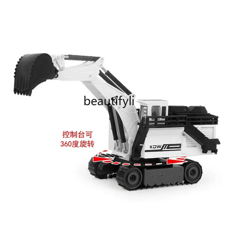 Large Excavator Toy Shovel Excavator Backhoe Car Simulation Alloy Engineering Vehicle Model Boy Crawler Excavator