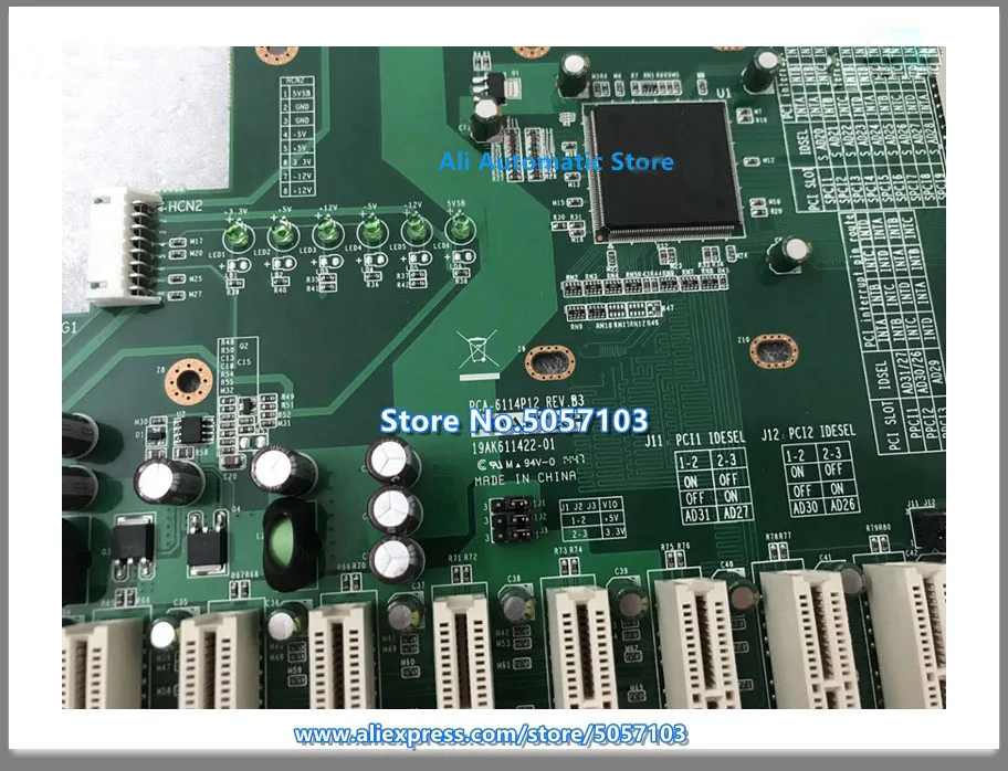 PCA-6114P12 Rev.B3 IPC Backplane Passivo 12 Interfaces PCI
