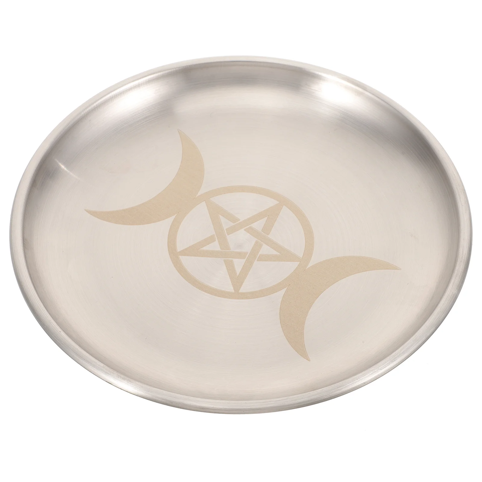 

Conical Pentagram Candles for Cake Silver Iron Holders Household Candlestick Tray