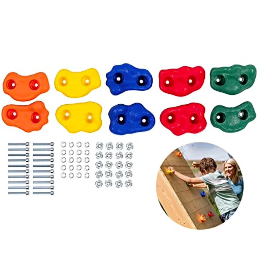 

Каменные зацепы для скалолазания Deluxe Extra Large с крепежом для самостоятельной сборки - для скалодромов в помещении и на улице