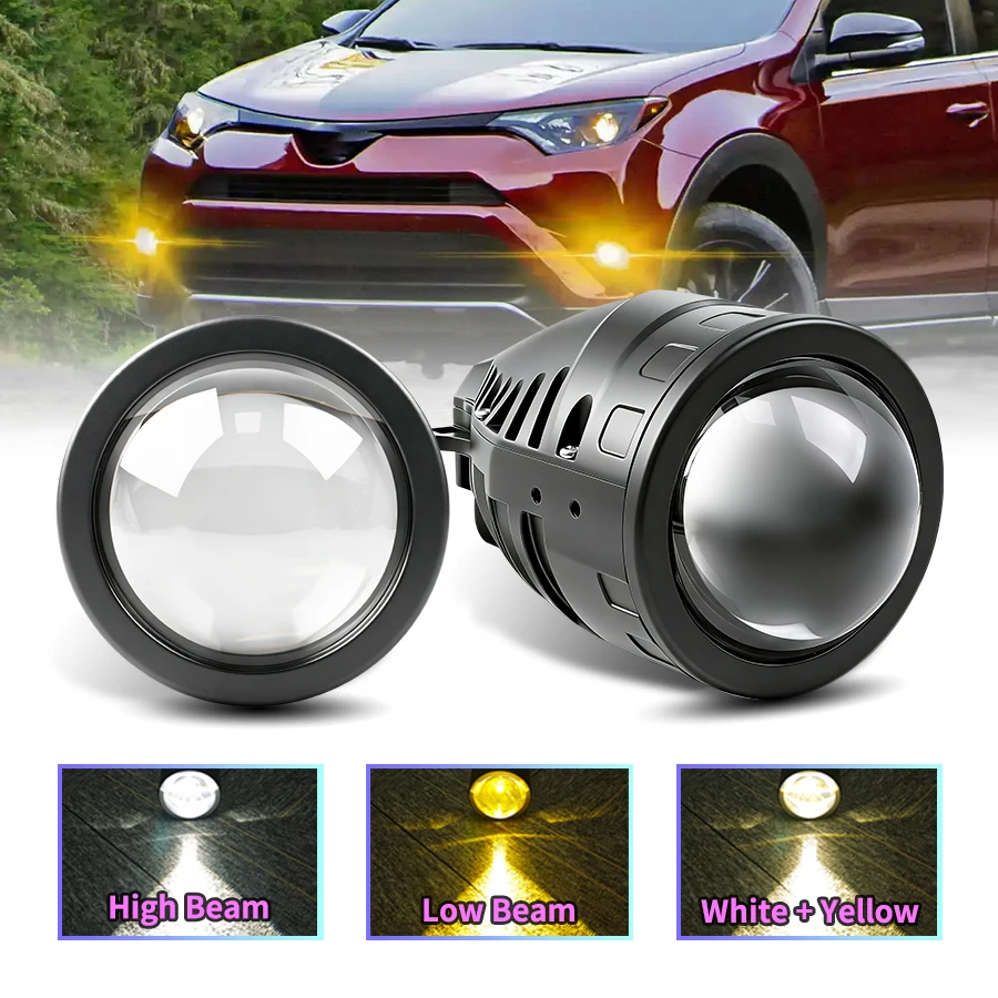

Светодиодные противотуманные фары с линзами (3 дюйма) для Ford Focus MK2 MK3 / Fiesta / S-Max / Honda Accord / CR-V / Jazz / Mitsubishi Pajero