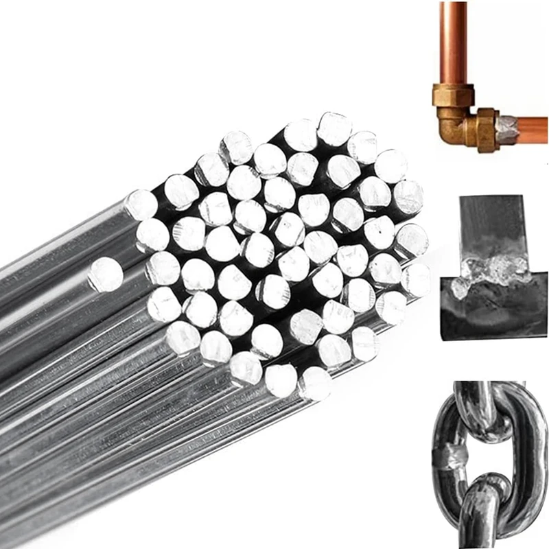 Cobre e alumínio eletrodo, solução de baixa temperatura, soldagem metal fluxo cored eletrodo, 1.6mm x 33cm, 50 pcs