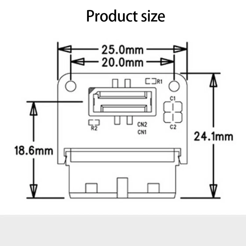 Placa base USB 3.0 (3.1 Gen 2) IDC de 19 pines para panel frontal tipo C