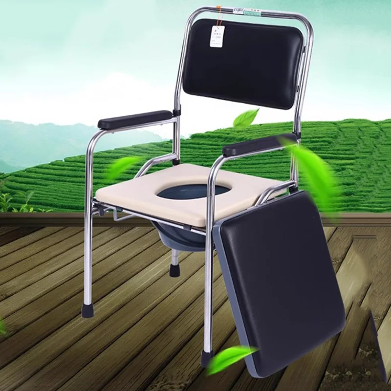 Comfortable Sitting Mobile Recliner Geriatric Chair with Tray Bathroom Bathtub Transfer Stool Krzesło Prysznicowe Toilet Seat