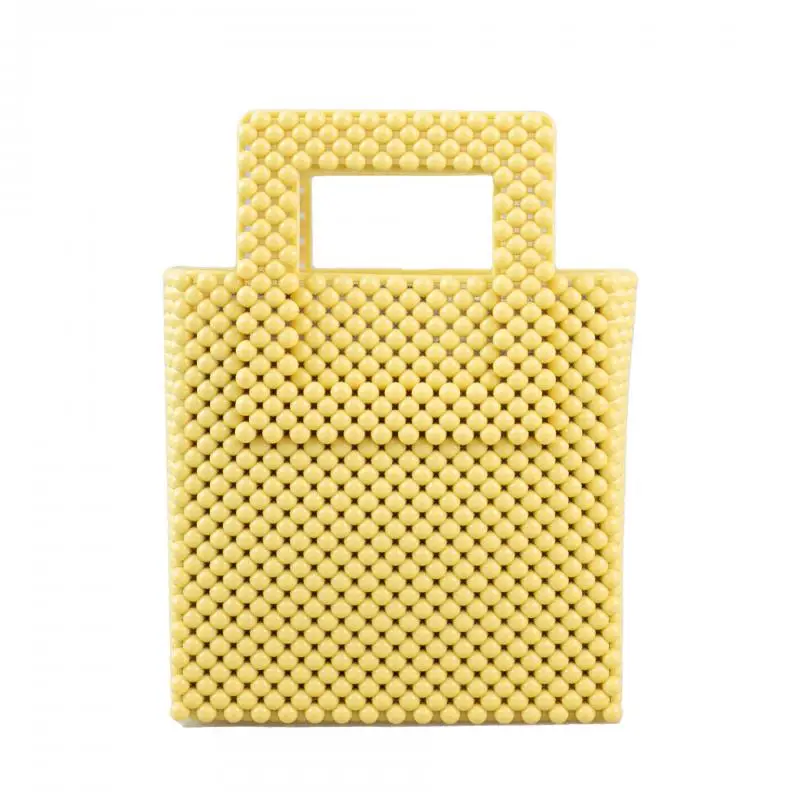 New Fashion Jelly Bags Pvc Weave Handbagsfemale Shoulder Bags Crossbody Bags Durable Dirt Easy Wash Leisure Women Square Bag ﻿