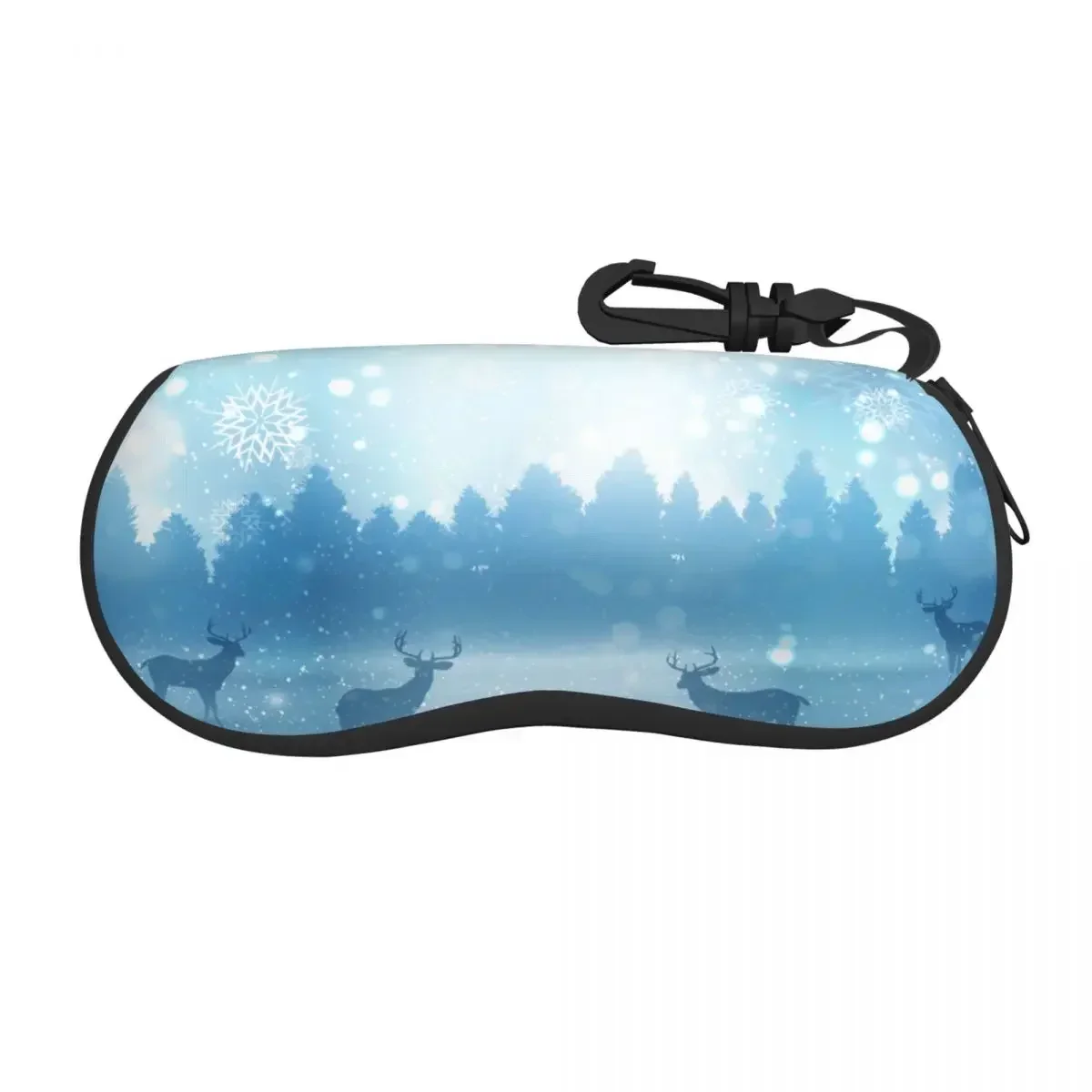

Glasses Bag Protective Case Winter Landscape With Deers Women Men Sunglasses Case Box Reading Eyeglasses Box Accessories